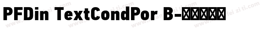 PFDin TextCondPor B字体转换